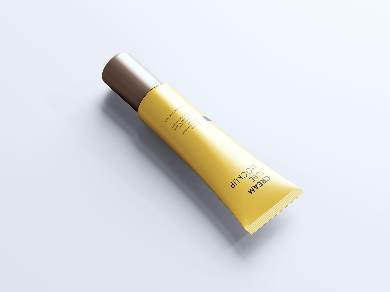 Screw Cap Cream Tube Mockup