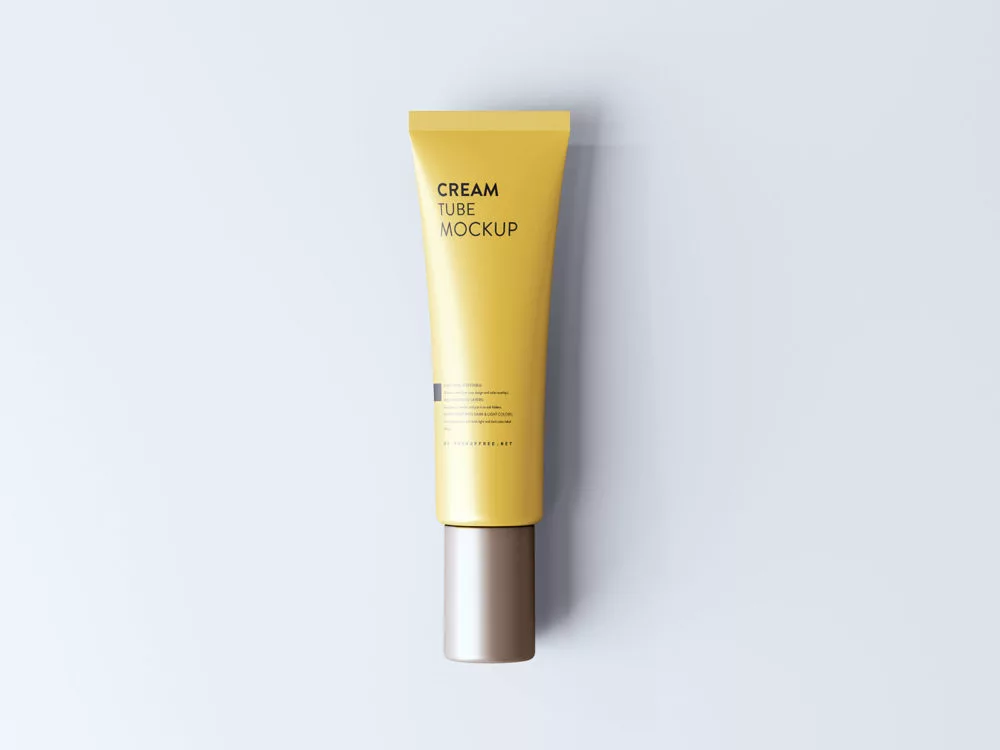 Screw Cap Cream Tube Free Mockup
