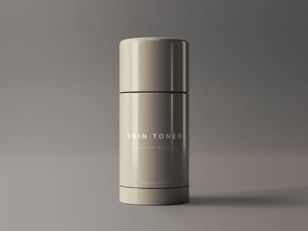 Skin Toner Cosmetic Packaging Mockup