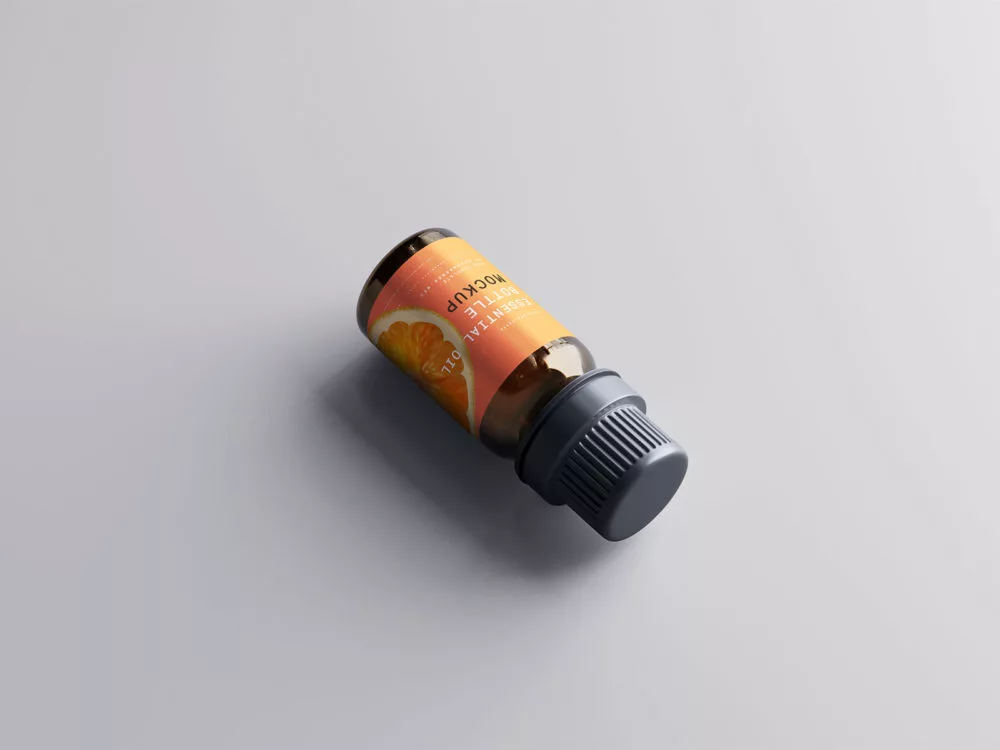 Small Essential Oil Bottle Mockups