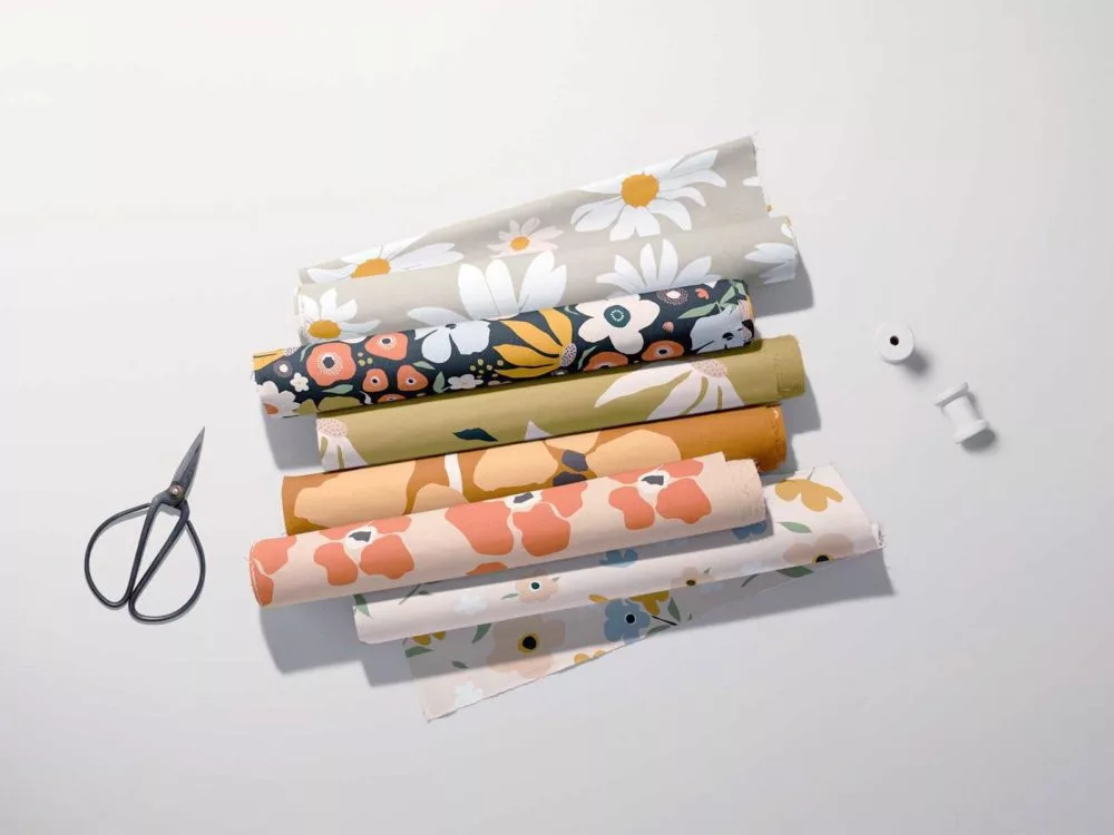Versatile Fabric Rolls Free Mockup