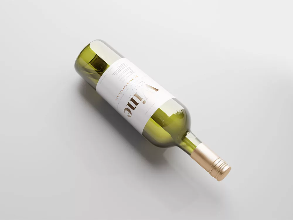 Wine Bottle Mockup – Free PSD Set