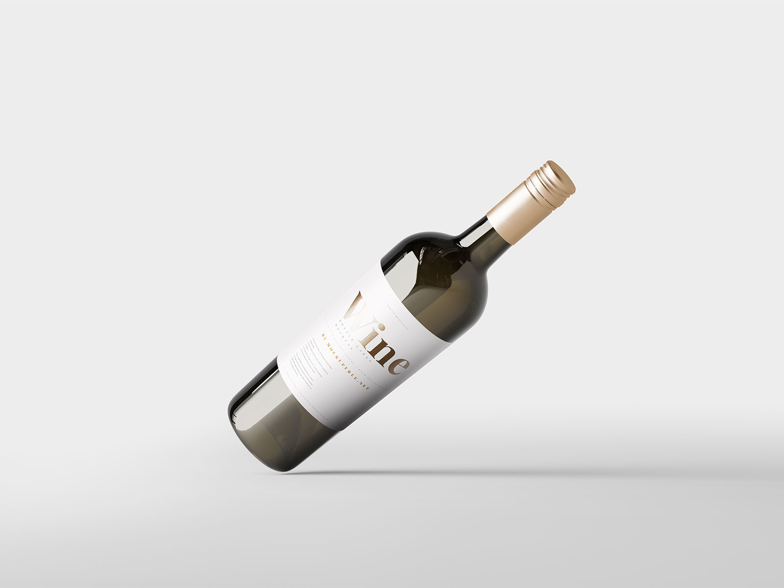 Wine Bottle Mockup – Free PSD Set