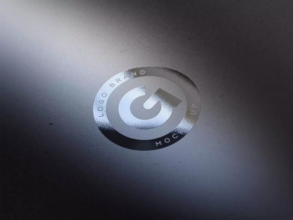 Branding Spot UV Logo Mockup