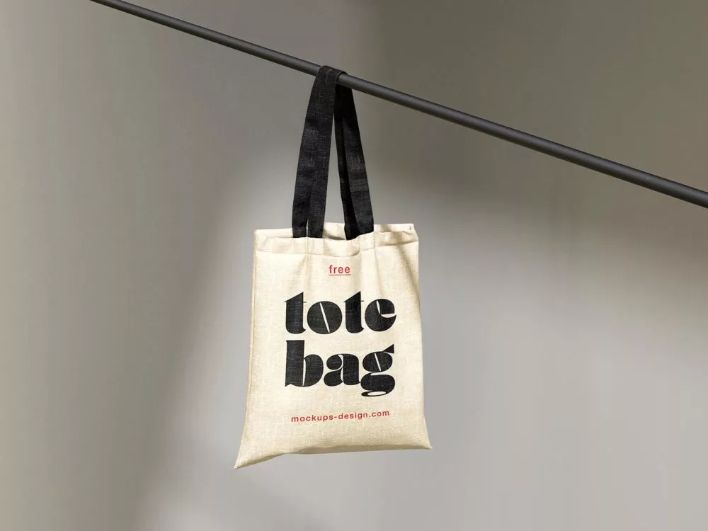 Canvas bag free mockup