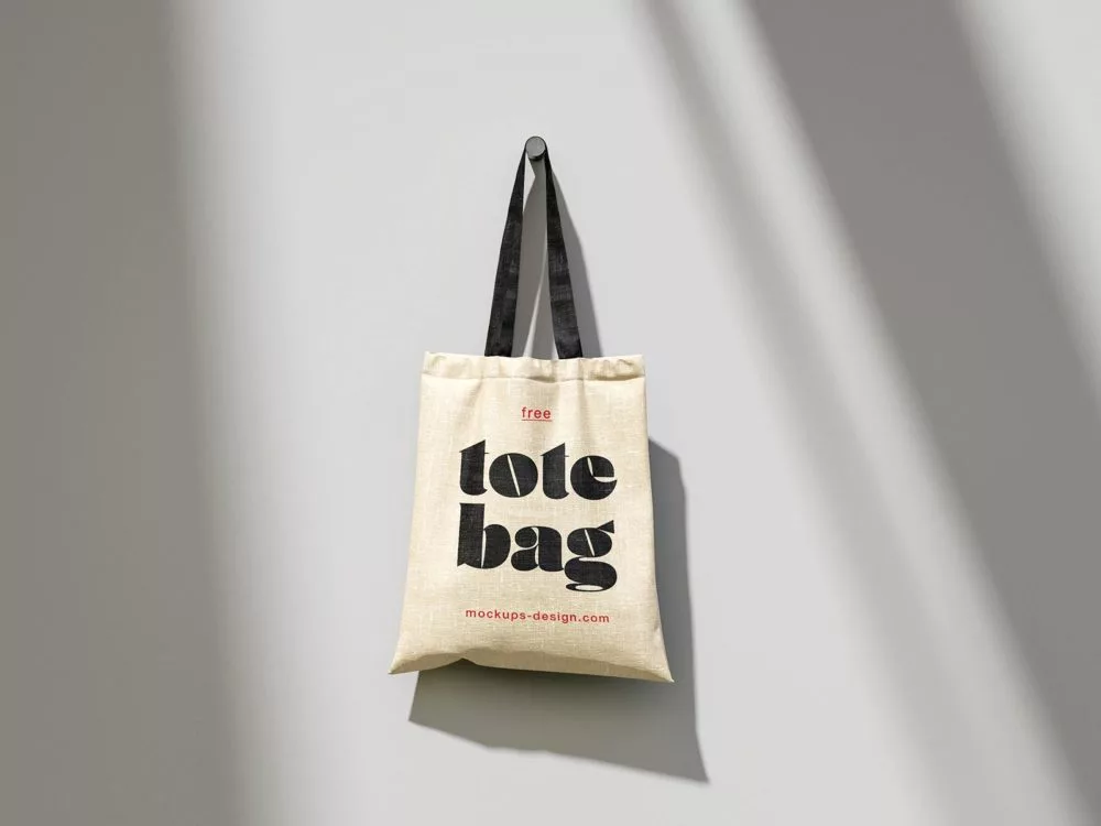 Canvas bag free mockup