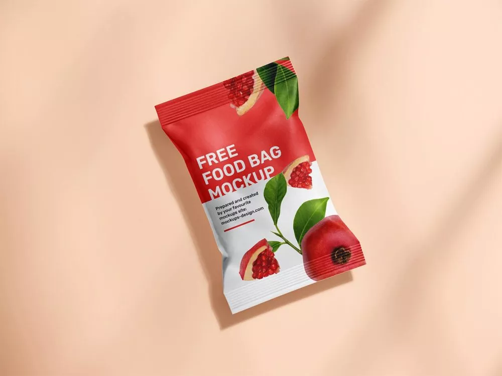 Free Food Pouch Mockup