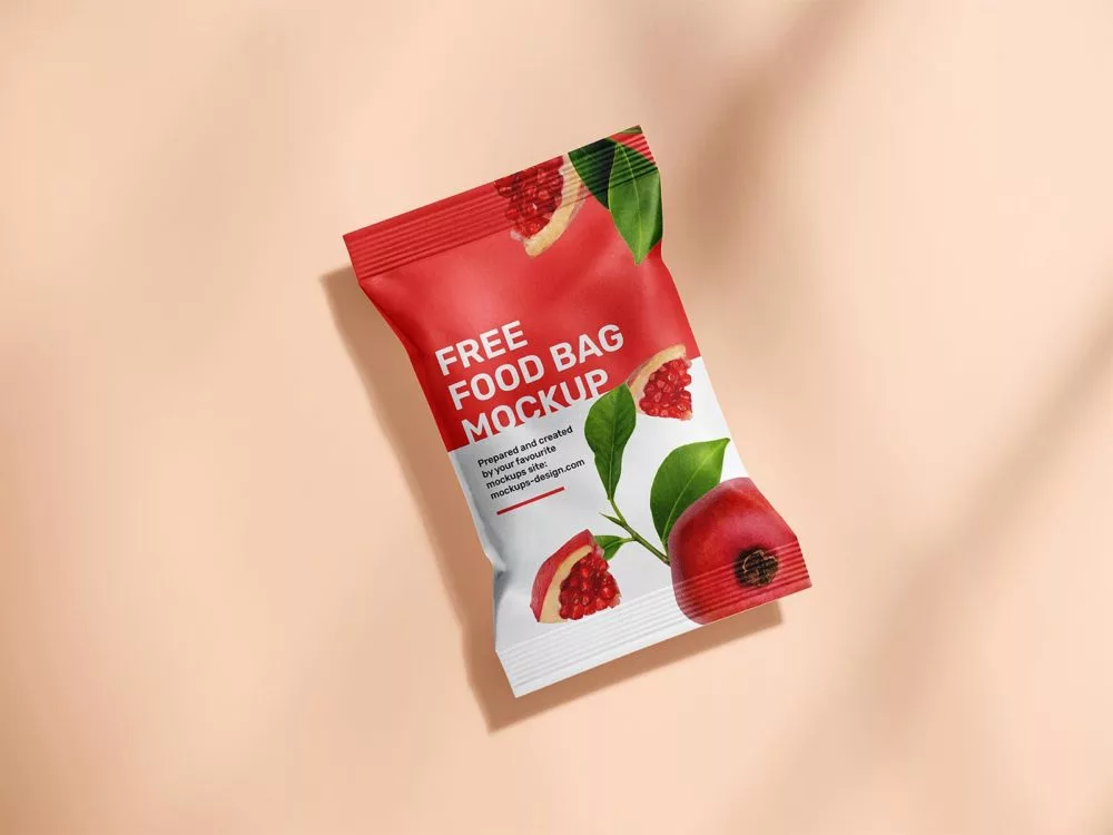 Free Food Pouch Mockup