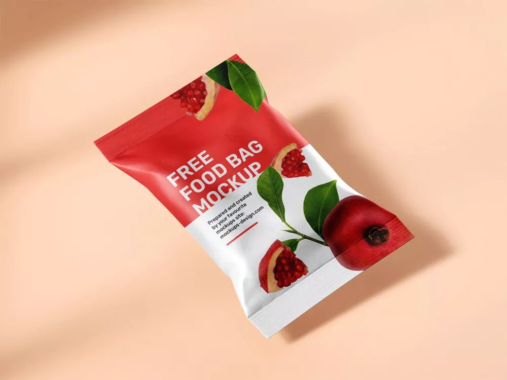 Free Food Pouch Mockup