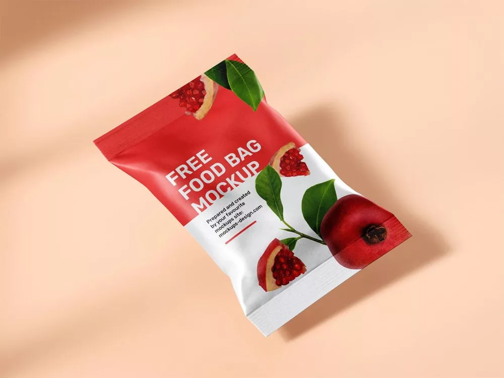 Free Food Pouch Mockup