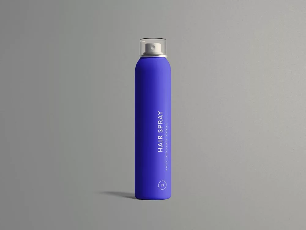 Free Hair Spray Mockup in PSD
