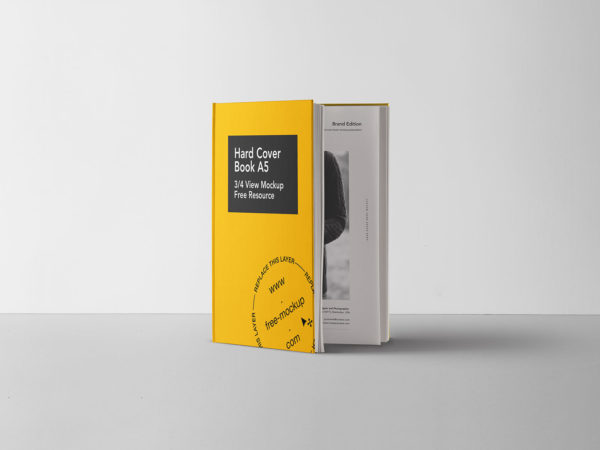 Free Hardcover Book Design Mockup