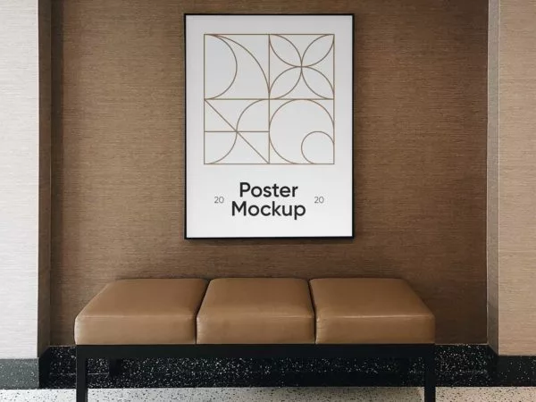 Indoor Poster Frame Mockup
