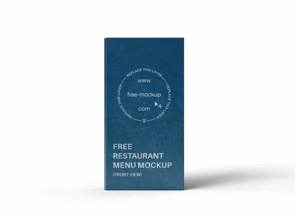 Restaurant Menu Mockup (Front View)