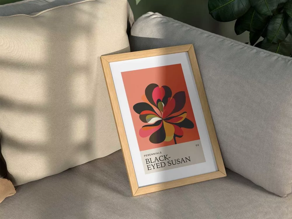 Free Wooden Picture Frame Mockup