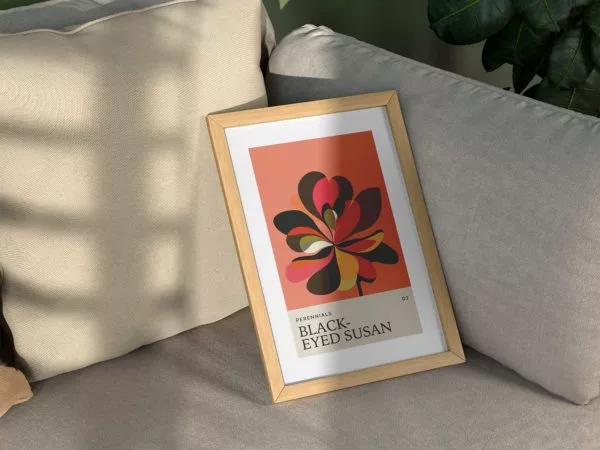 Free Wooden Picture Frame Mockup