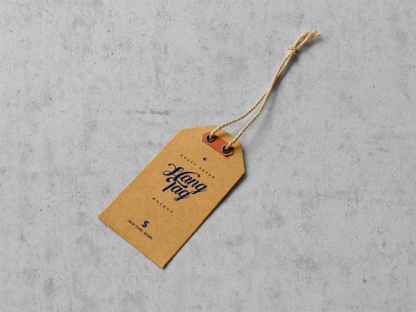 Kraft Paper Hang Tag Mockup