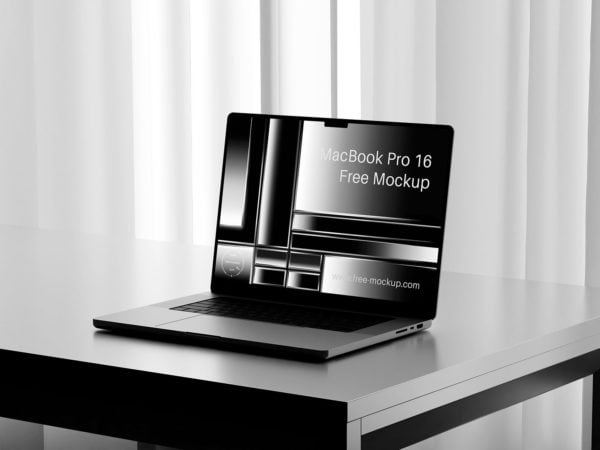 MacBook Pro 16 Free PSD Mockup