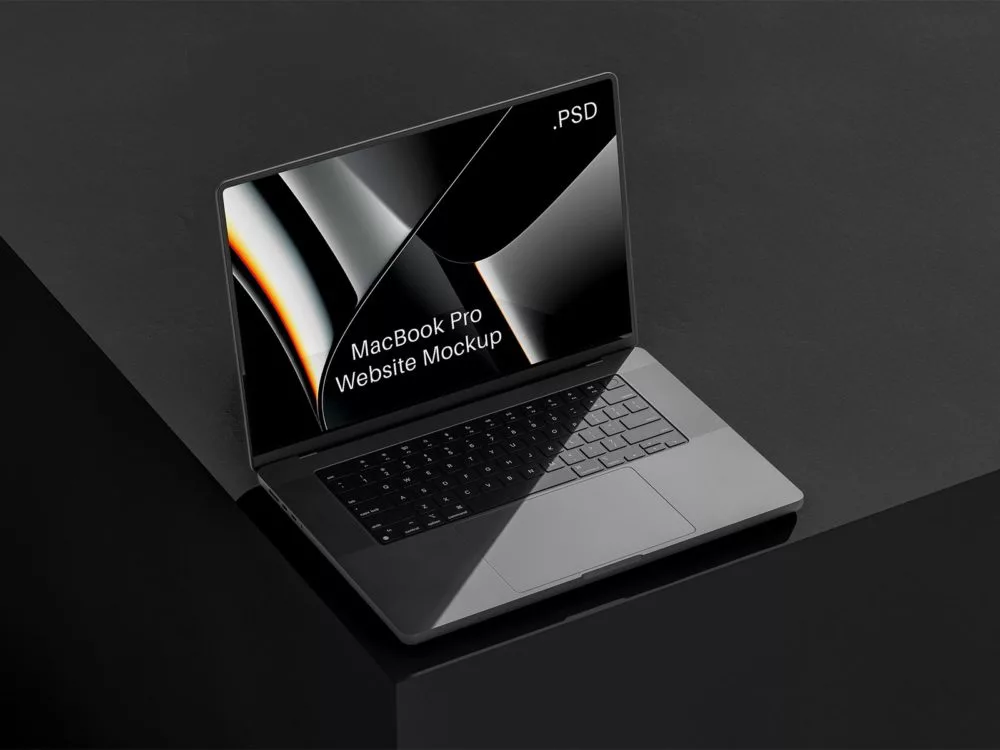MacBook Pro Website Mockup