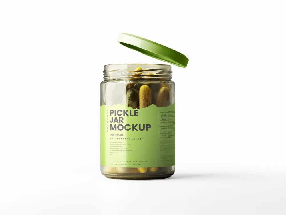 Pickle Jar Free Mockups