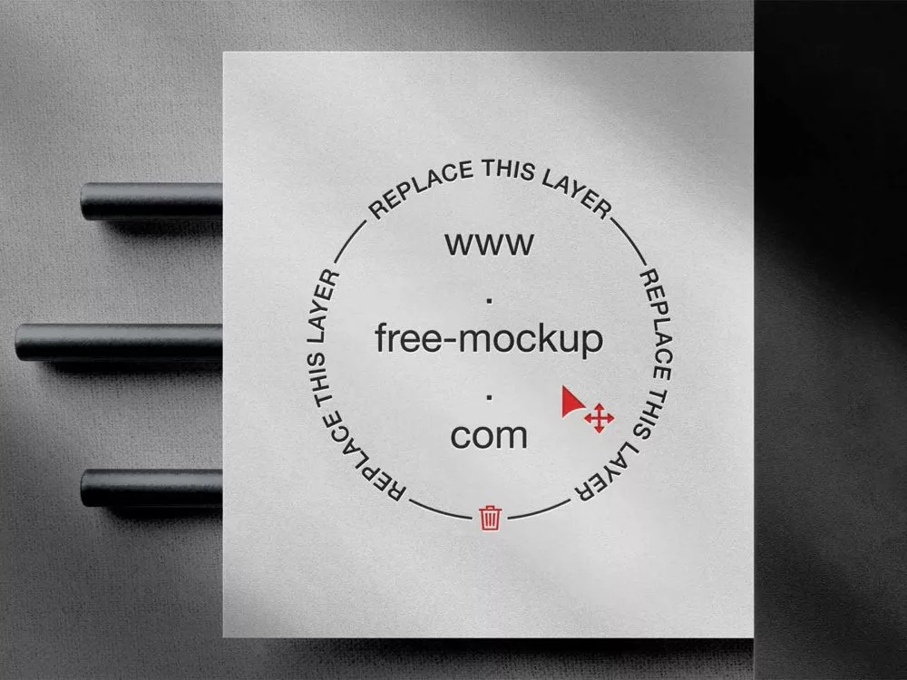 Free paper logo mockup (PSD)