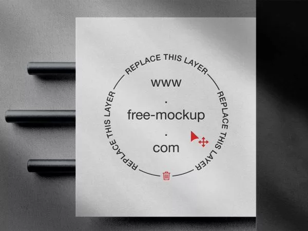 Free paper logo mockup (PSD)