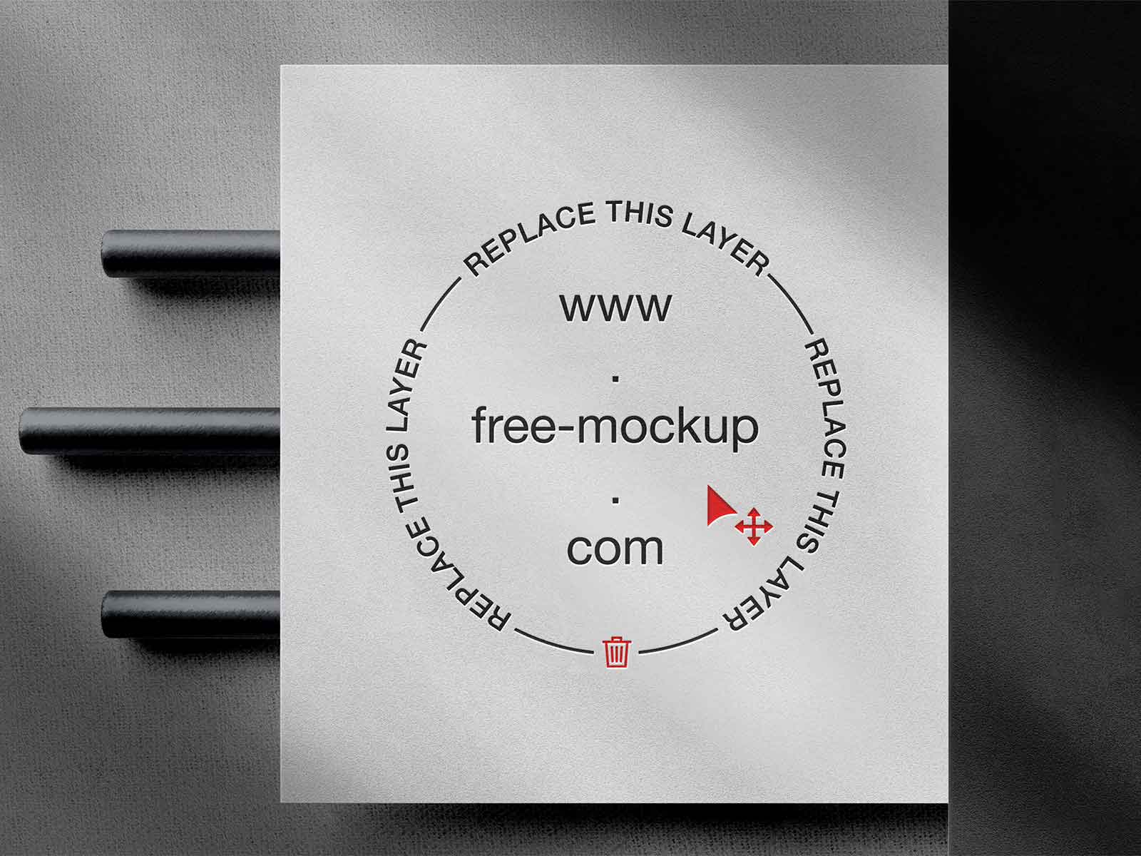 Free paper logo mockup (PSD) The Free Mockup Free paper logo mockup (PSD) The Free Mockup