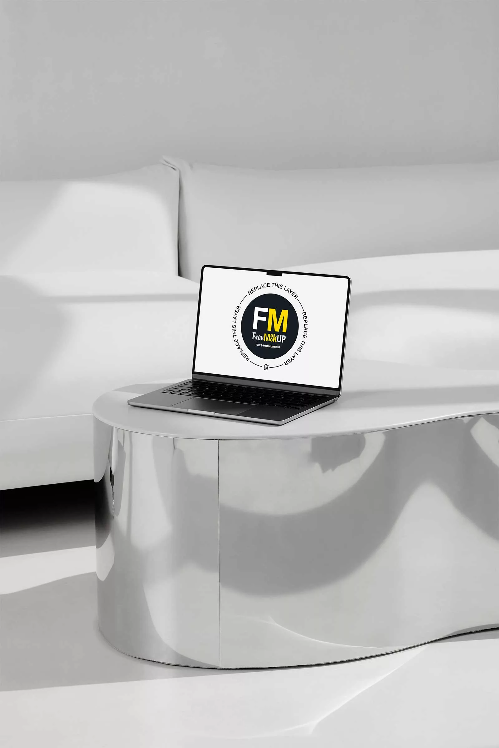 Free MacBook mockup website presentation