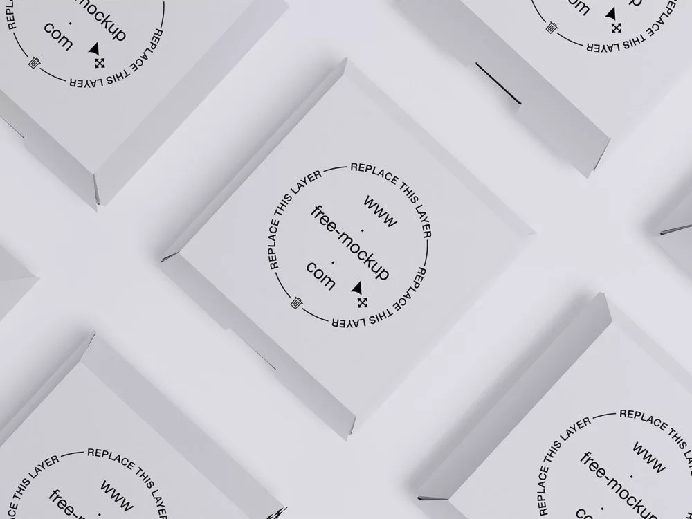 Burger box mockup packaging