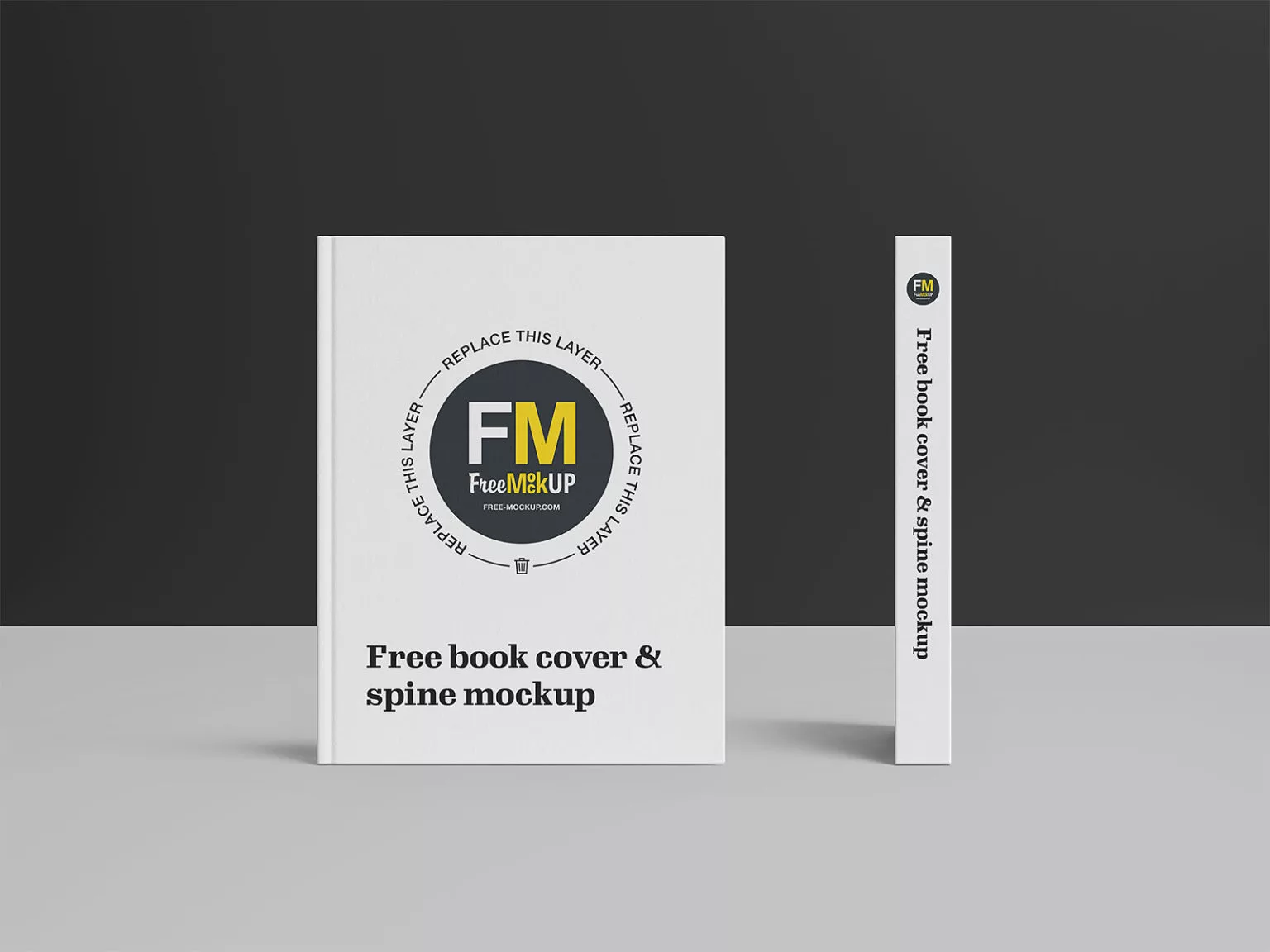 Free Book Cover and Spine Mockup | The Free Mockup