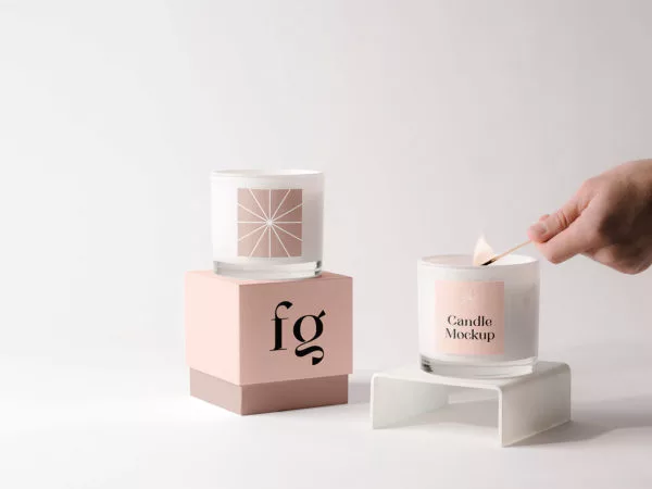 Branding Candle Jar Mockup