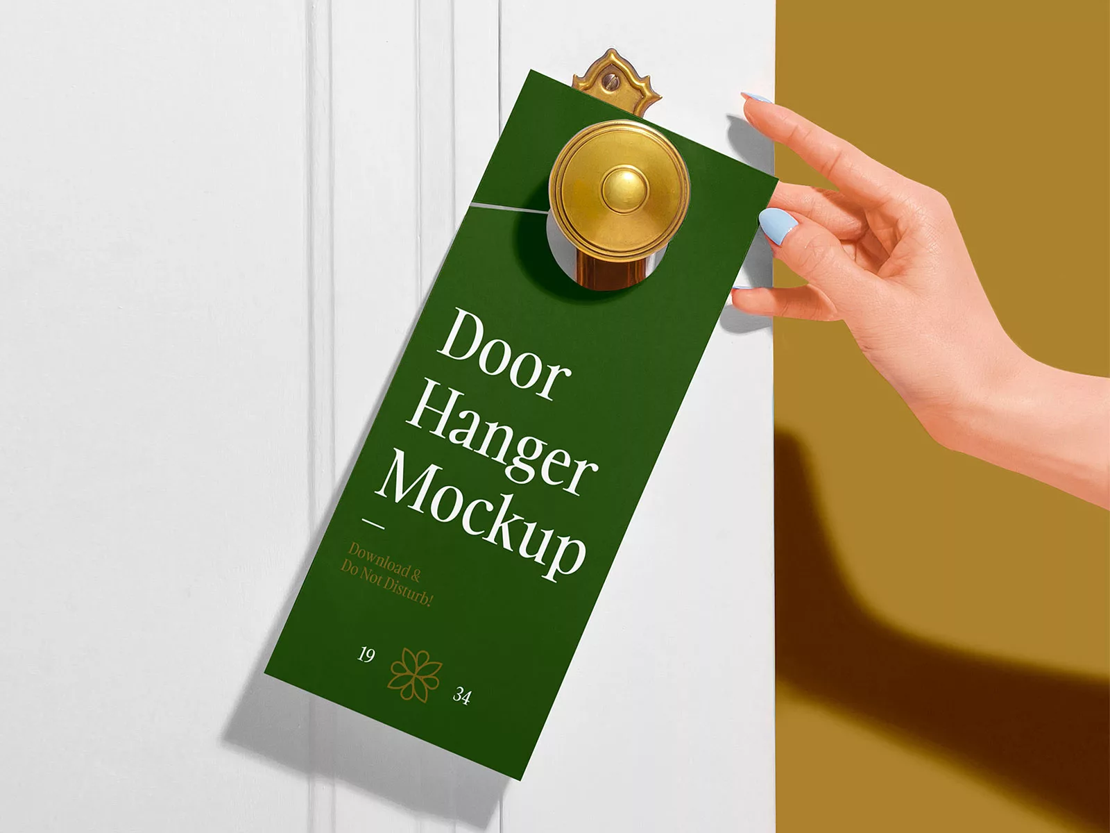 Free Door Hanger Mockup The Free Mockup