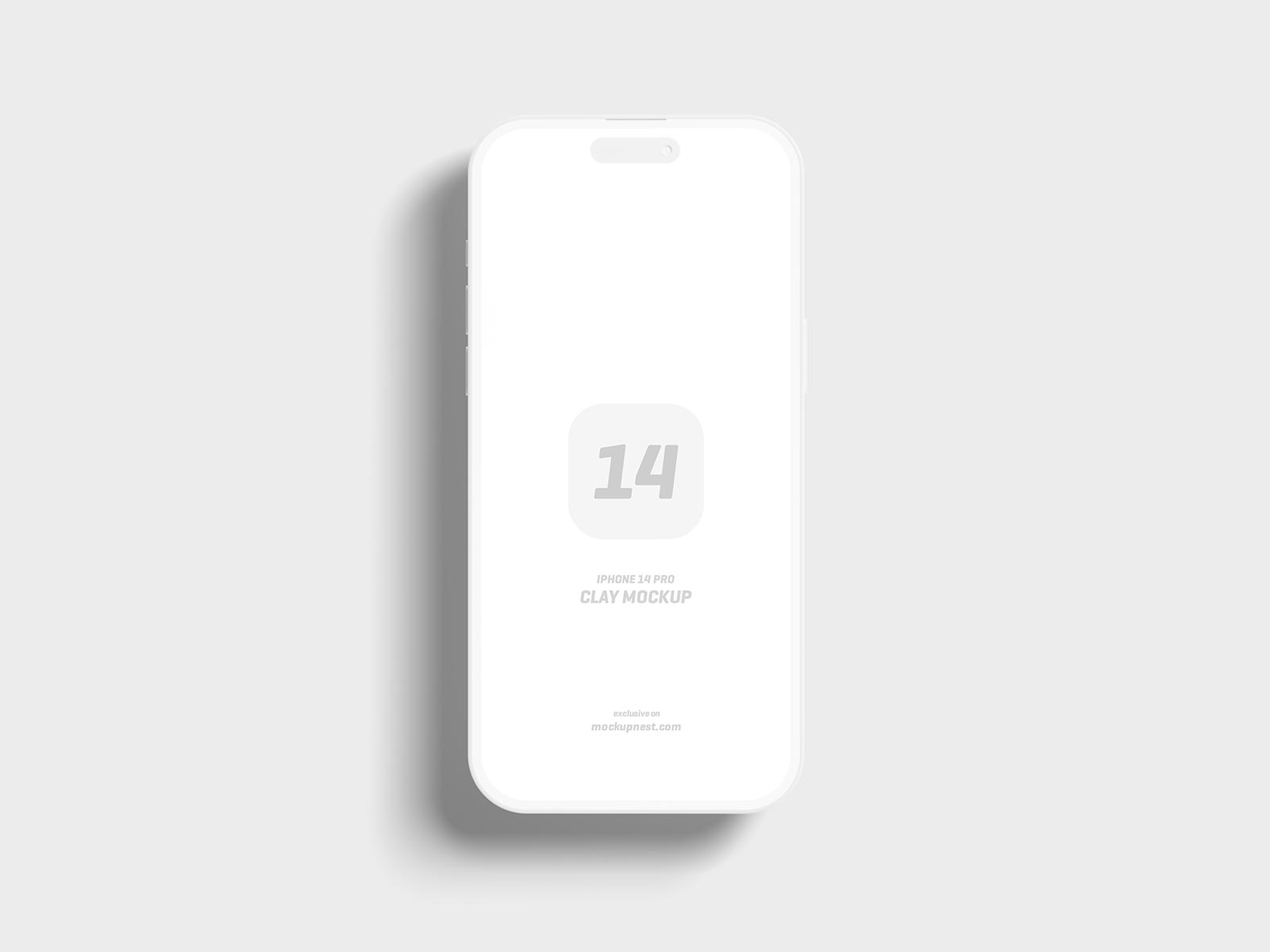 Free iPhone clay app mockup set