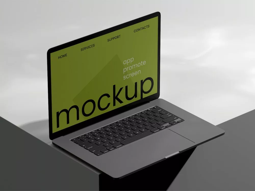 Free MacBook laptop mockup presentation | 8 scenes