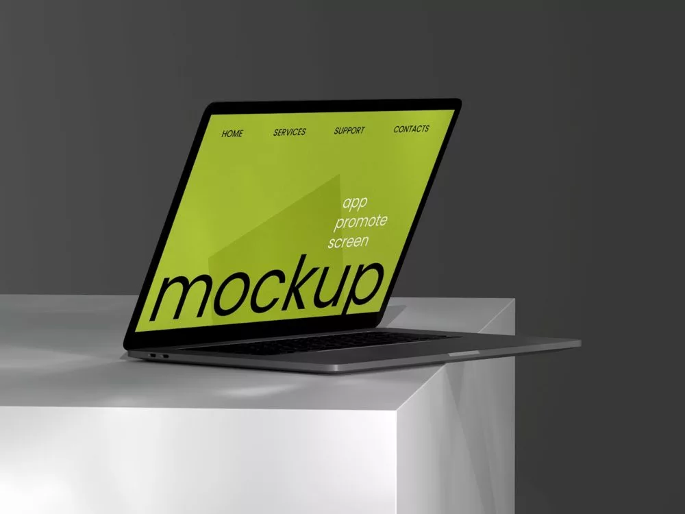 Free MacBook laptop mockup presentation | 8 scenes