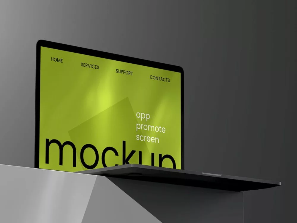 Free MacBook laptop mockup presentation | 8 scenes