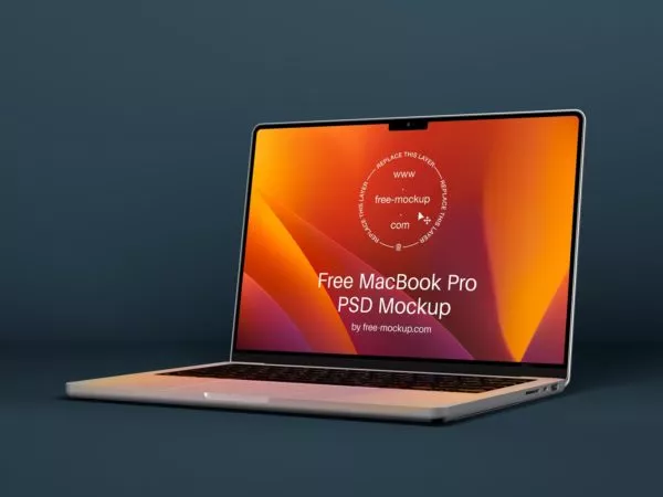 Free MacBook Pro 14-in mockup