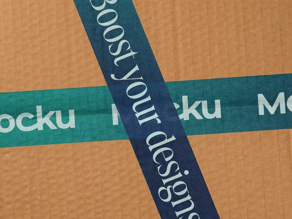 Free paper tape mockup