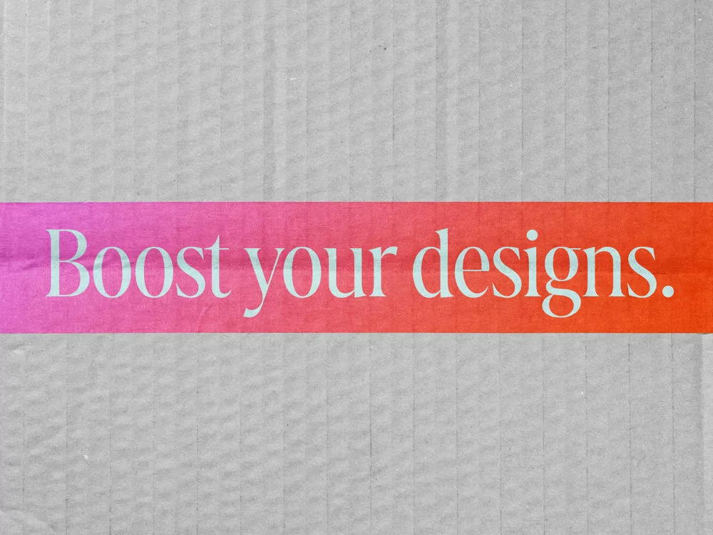 Free paper tape mockup