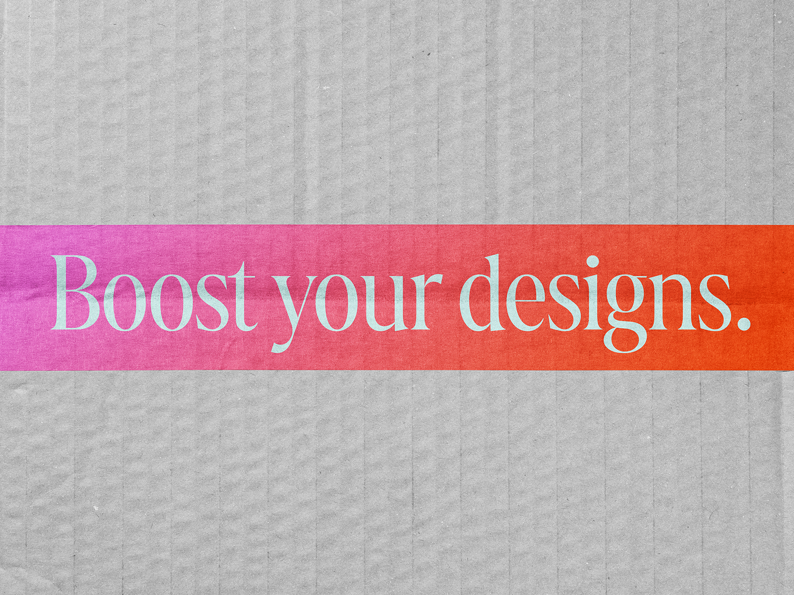 Free paper tape mockup