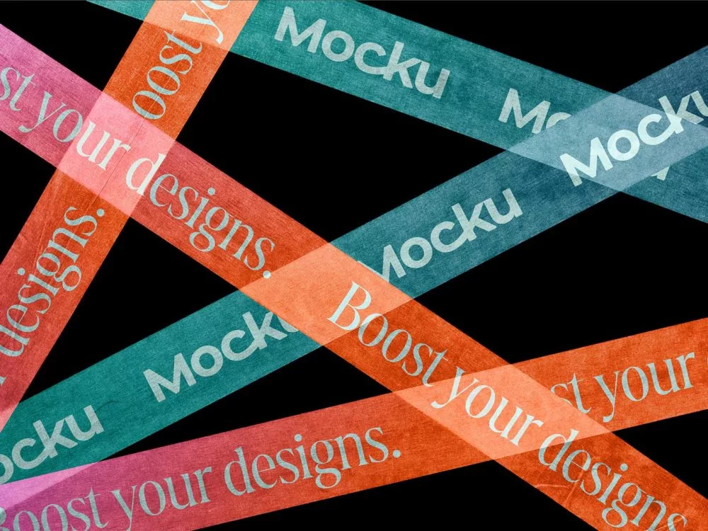Free paper tape mockup