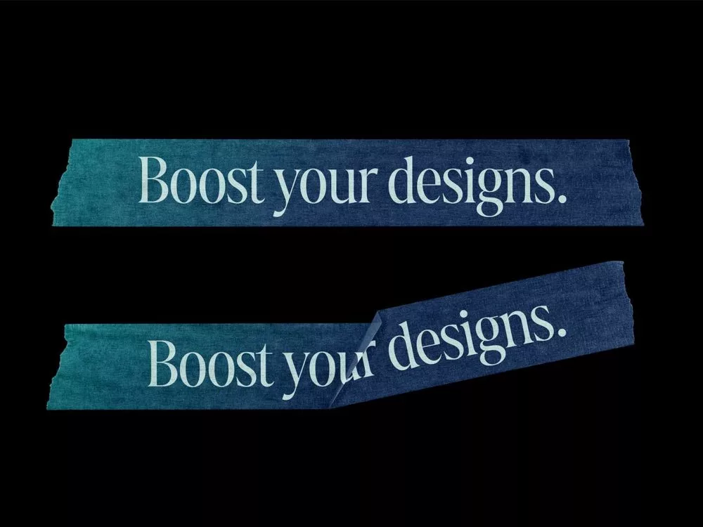 Free paper tape mockup