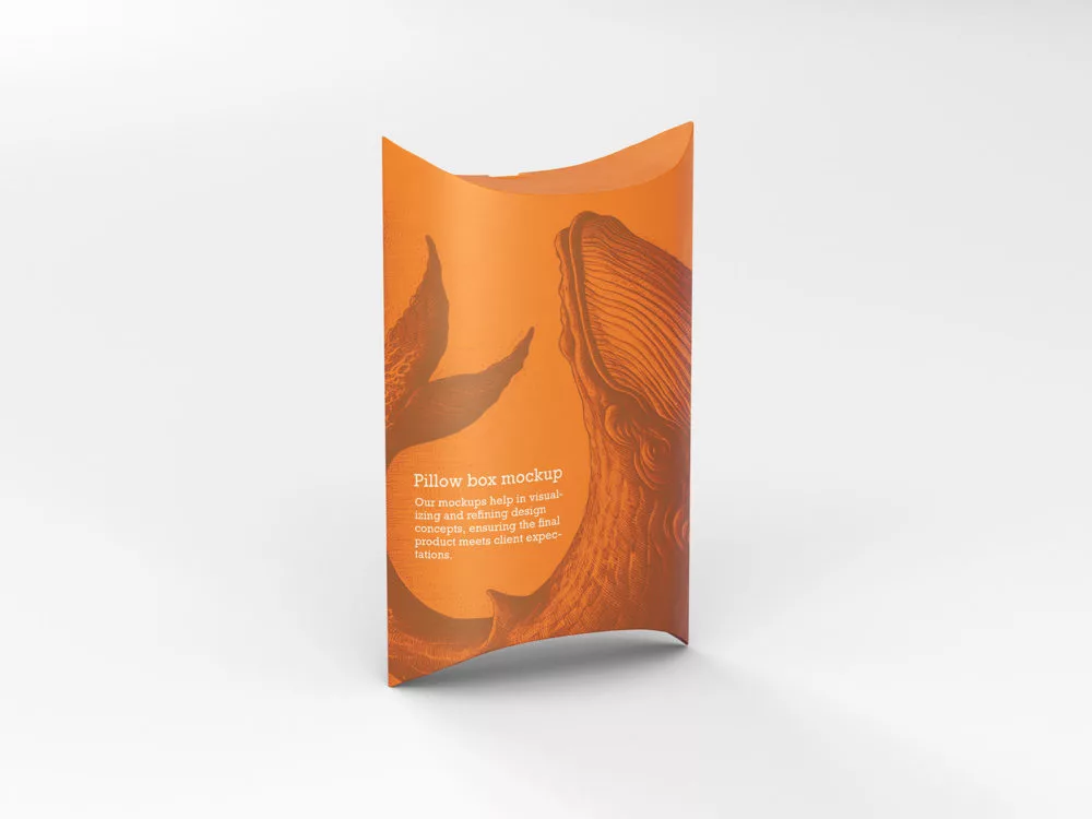 Free pillow box mockup