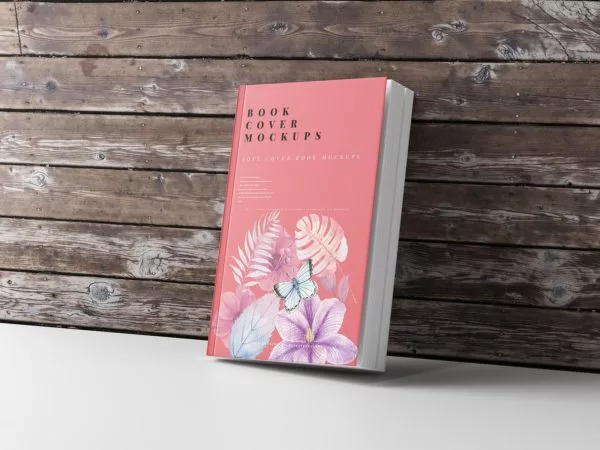 Free softcover book mockup set