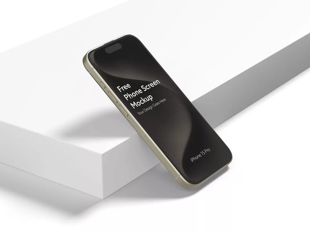 iPhone 15 Pro Max free mockup presentation