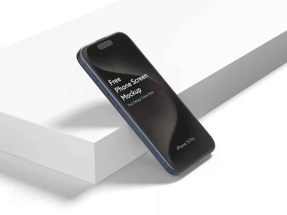 iPhone 15 Pro Max free mockup presentation