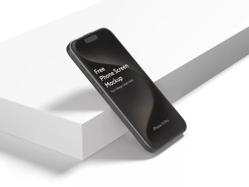 iPhone 15 Pro Max free mockup presentation