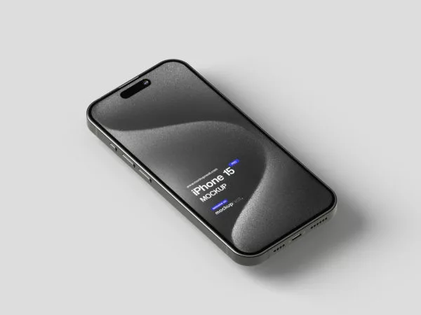 iPhone 15 Pro UI Mockup Set