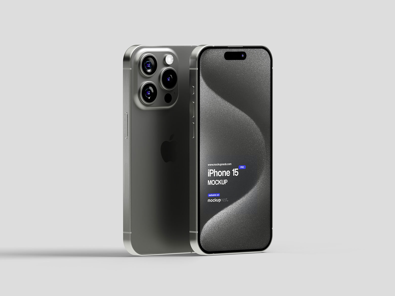 iPhone 15 Pro UI Mockup Set
