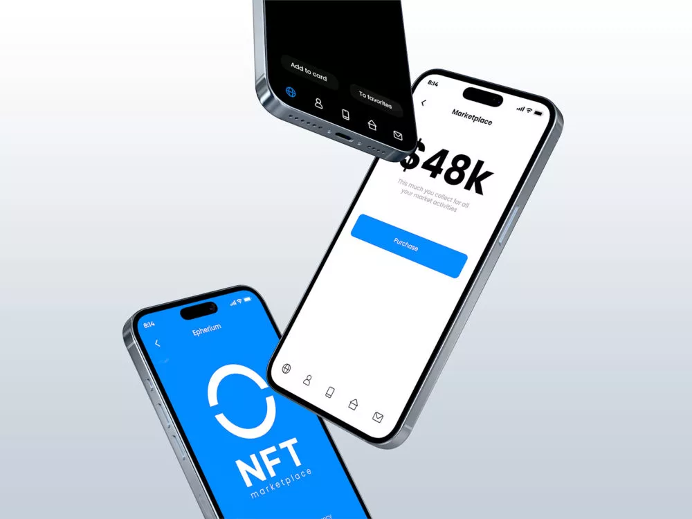 iPhone 15 Pro Max free mockups (5 scenes)